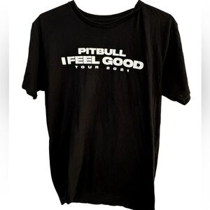 Pitbull 2021 I Feel Good Concert Tour R&B Rap T-Shirt Men’s L MINTY